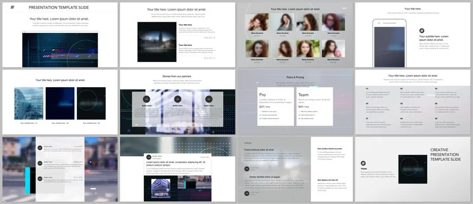 Vector templates for website design, presentations, portfolio. Templates for Stock Illustration