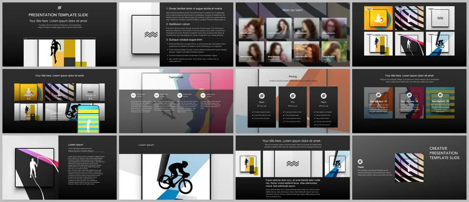 Vector templates for website design, presentations, portfolio. Templates for Stock Illustration