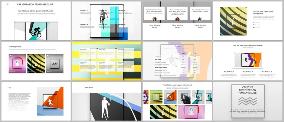 Vector templates for website design, presentations, portfolio. Templates for Stock Illustration