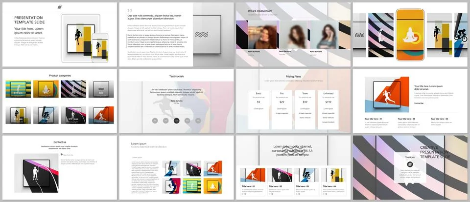 Vector templates for website design, presentations, portfolio. Templates for Stock Illustration