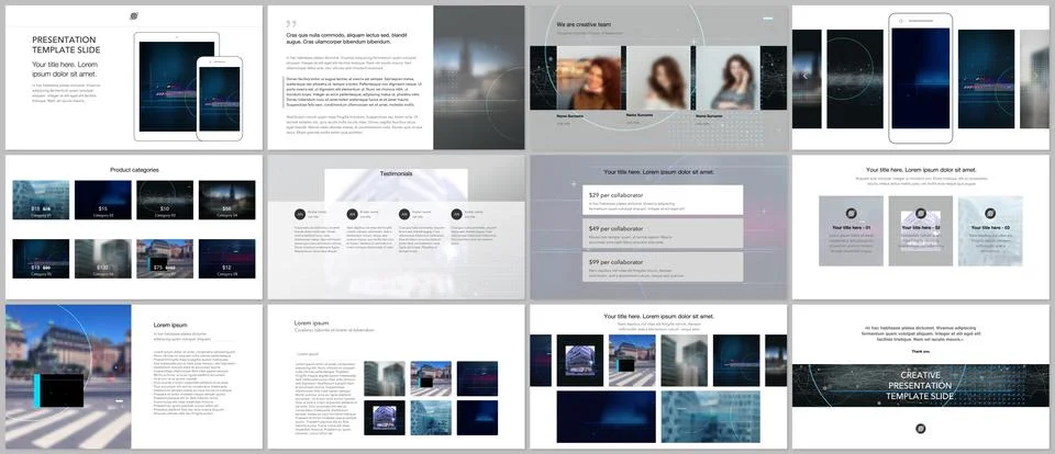 Vector templates for website design, presentations, portfolio. Templates for Stock Illustration