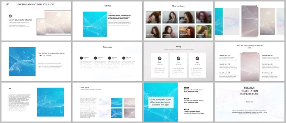 Vector templates for website design, presentations, portfolio. Templates for Stock Illustration