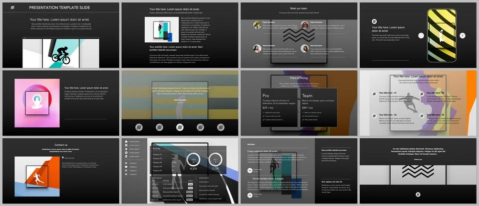 Vector templates for website design, presentations, portfolio. Templates for Stock Illustration