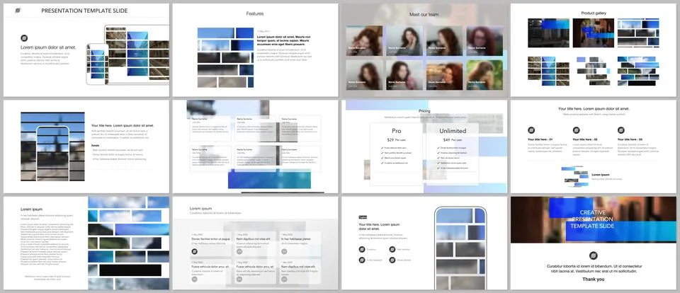 Vector templates for website design, presentations, portfolio. Templates for Stock Illustration