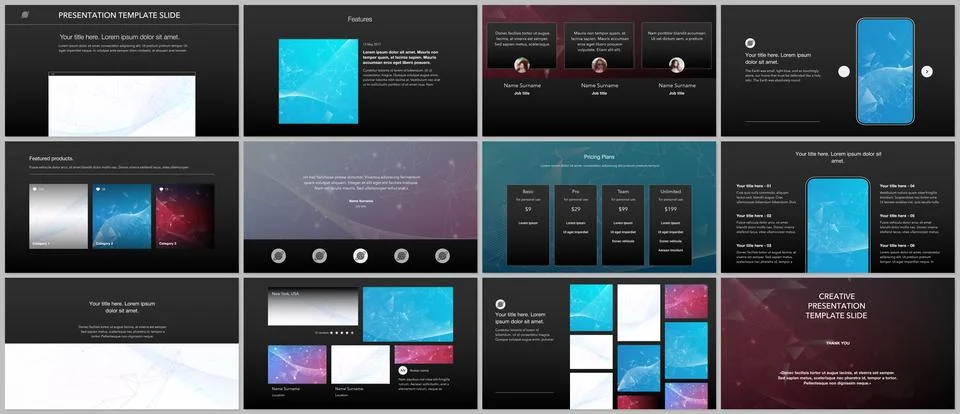 Vector templates for website design, presentations, portfolio. Templates for Stock Illustration