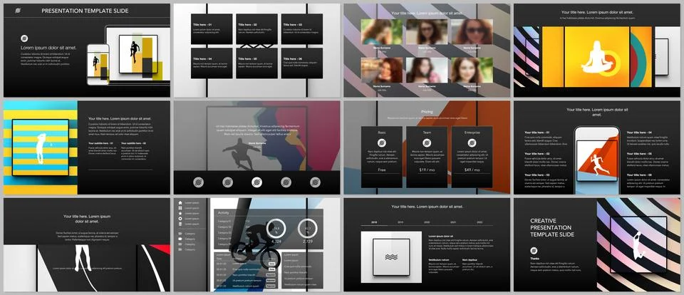 Vector templates for website design, presentations, portfolio. Templates for Stock Illustration