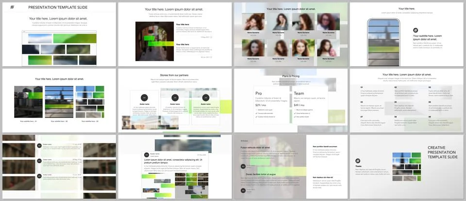 Vector templates for website design, presentations, portfolio. Templates for Stock-Illustration