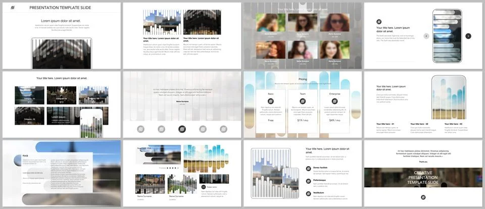 Vector templates for website design, presentations, portfolio. Templates for Stock Illustration