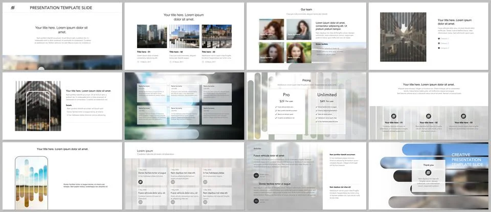 Vector templates for website design, presentations, portfolio. Templates for Stock Illustration