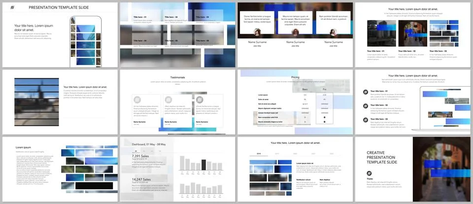 Vector templates for website design, presentations, portfolio. Templates for Stock Illustration