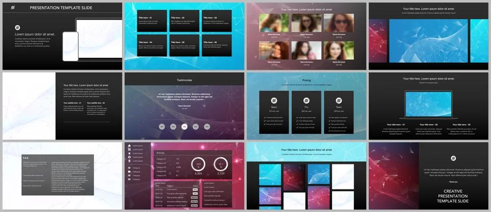 Vector templates for website design, presentations, portfolio. Templates for Stock Illustration