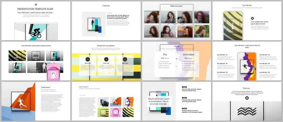 Vector templates for website design, presentations, portfolio. Templates for Stock Illustration
