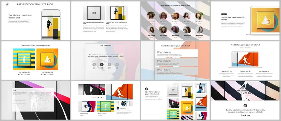 Vector templates for website design, presentations, portfolio. Templates for Stock Illustration