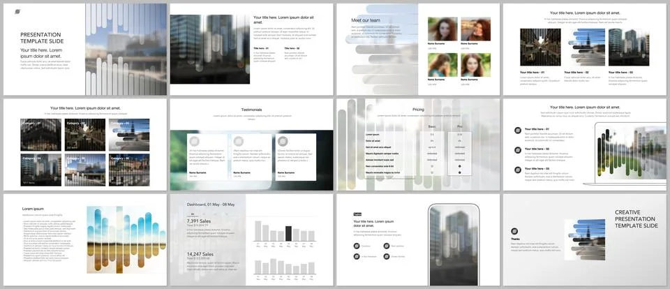 Vector templates for website design, presentations, portfolio. Templates for Stock Illustration