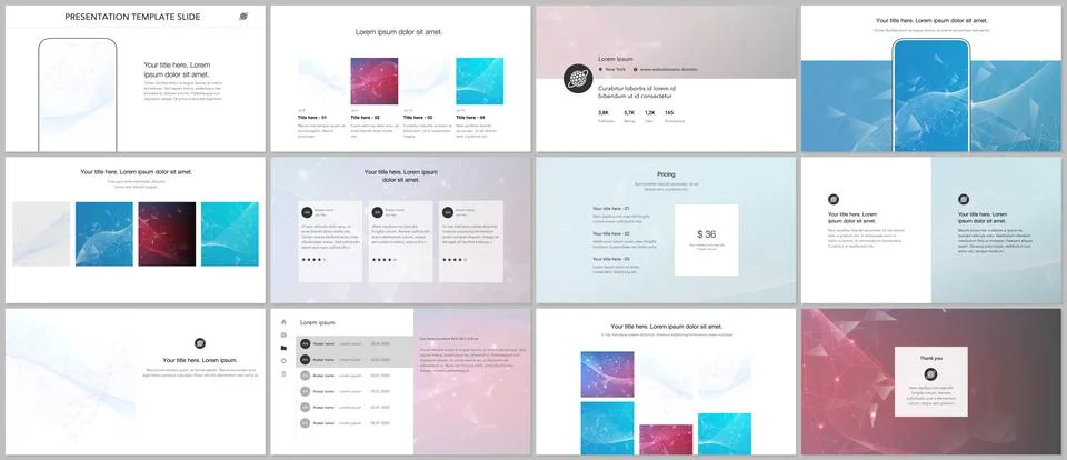 Vector templates for website design, presentations, portfolio. Templates for Stock Illustration