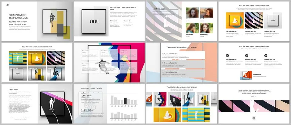 Vector templates for website design, presentations, portfolio. Templates for Stock Illustration