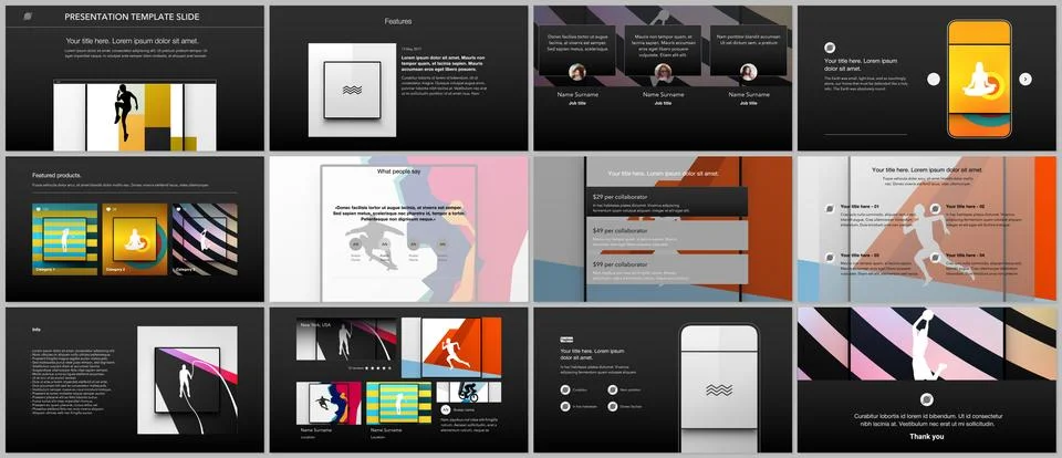 Vector templates for website design, presentations, portfolio. Templates for Stock Illustration