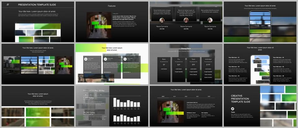 Vector templates for website design, presentations, portfolio. Templates for Stock Illustration