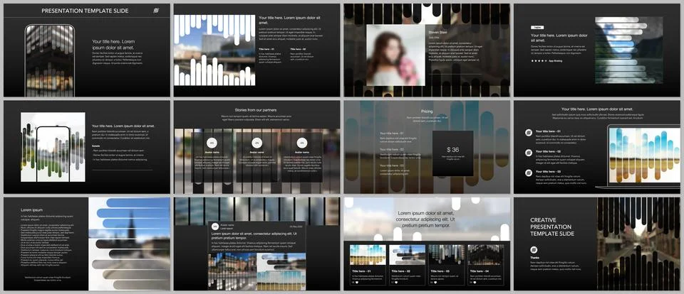 Vector templates for website design, presentations, portfolio. Templates for Stock Illustration