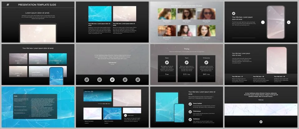 Vector templates for website design, presentations, portfolio. Templates for Stock Illustration