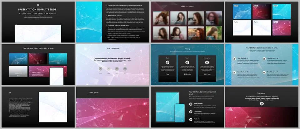 Vector templates for website design, presentations, portfolio. Templates for Stock Illustration