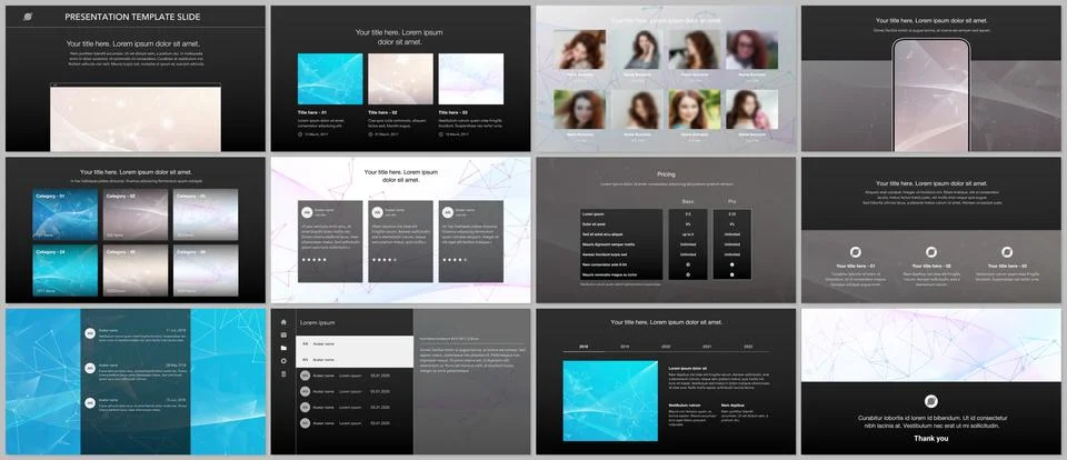 Vector templates for website design, presentations, portfolio. Templates for Stock Illustration