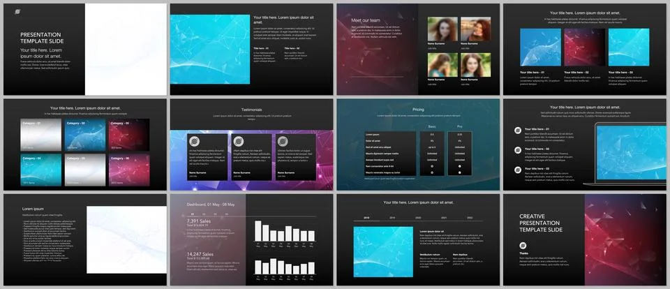 Vector templates for website design, presentations, portfolio. Templates for Stock Illustration