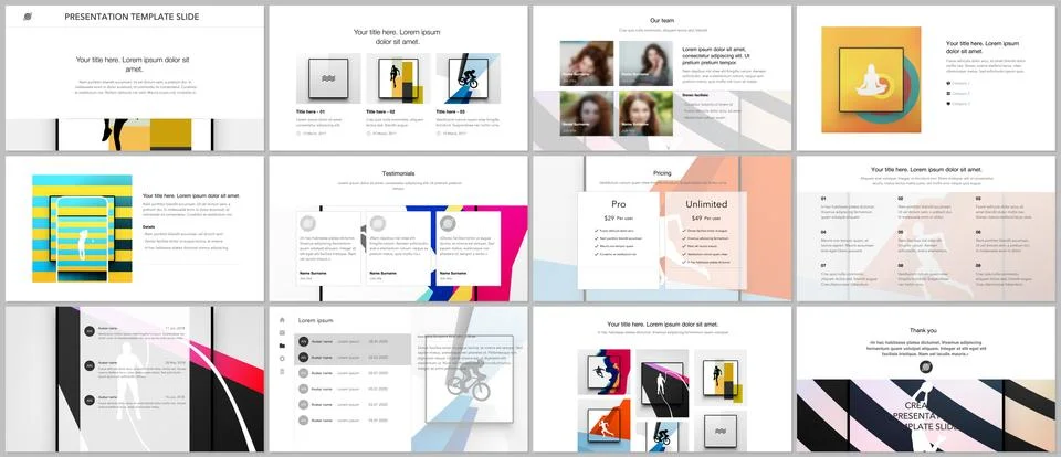 Vector templates for website design, presentations, portfolio. Templates for Stock Illustration