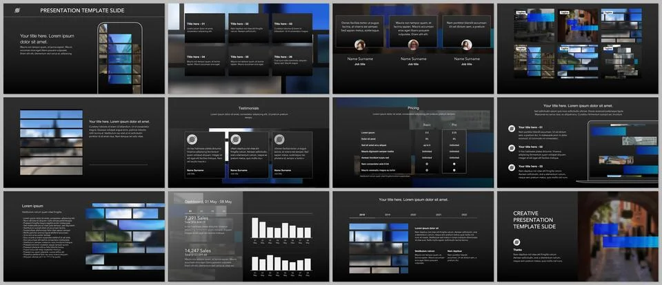 Vector templates for website design, presentations, portfolio. Templates for Stock Illustration
