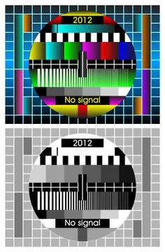 Vector Test tv screen background Illustrazione stock