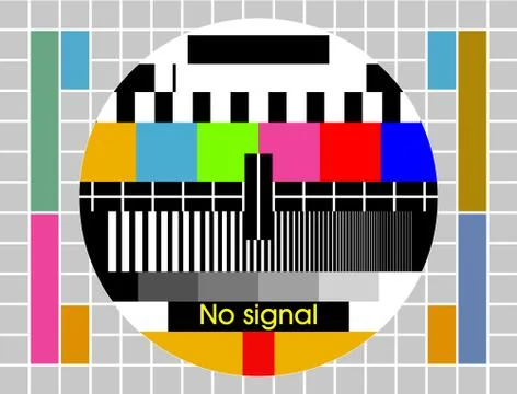 Vector Test tv screen background Stock-Illustration