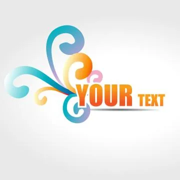 Vector text design Stock Illustration