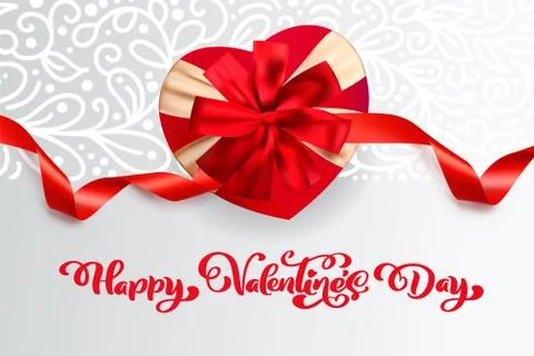 Vector text Happy Valentines Day typography design for greeting cards and pos Stock-Illustration