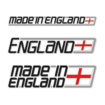 Vector text made in England Stock Illustration