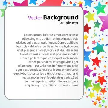 Vector text template Stock Illustration