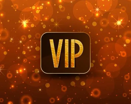 Vector text VIP Stock Illustration
