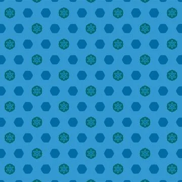 Vector textile pattern with repeating circles in blue and green colors Stock Illustration