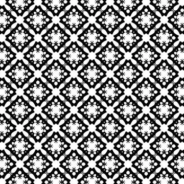 Vector textile pattern in shades of black on white background Stock Illustration
