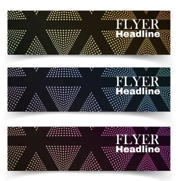 Vector textural banners in grunge style. Eps 10 Stock Illustration