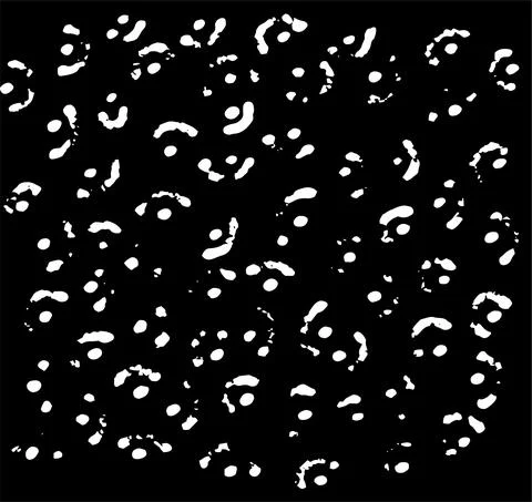 Vector texture of an abstract background of white brackets and dots on a black Stock Illustration