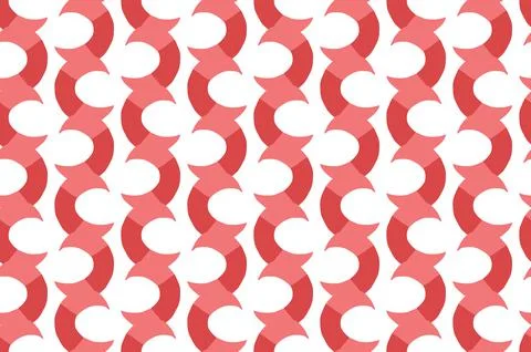 Vector texture background, seamless pattern. Hand drawn, red, white colors. Illustrazione stock