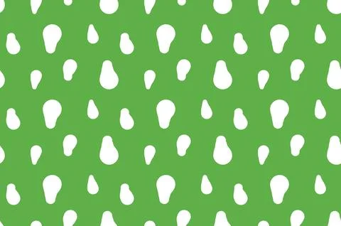 Vector texture background, seamless pattern. Hand drawn, green, white colors. Stock Illustration