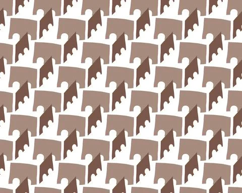 Vector texture background, seamless pattern. Hand drawn, brown, white colors. Illustrazione stock