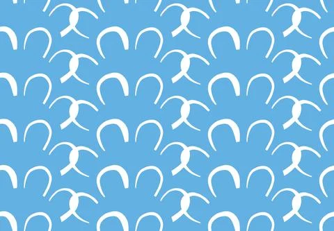 Vector texture background, seamless pattern. Hand drawn, blue, white colors. Stock Illustration