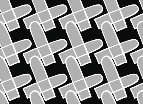 Vector texture background, seamless pattern. Hand drawn, black, grey, white c Stock Illustration