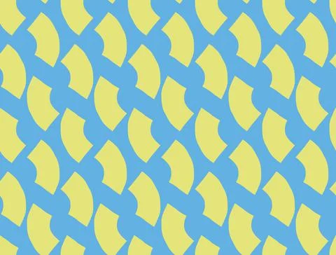 Vector texture background, seamless pattern. Hand drawn, blue, yellow colors. Stock Illustration