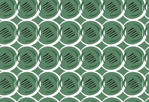 Vector texture background, seamless pattern. Hand drawn, green, black, white  Stock Illustration