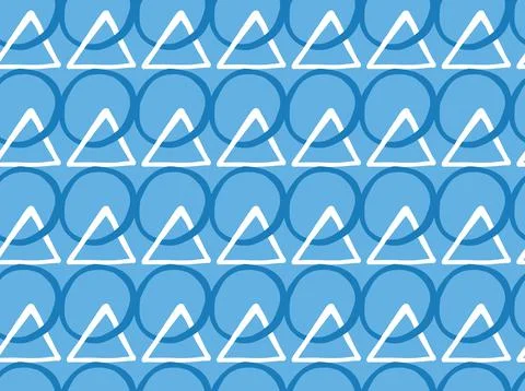 Vector texture background, seamless pattern. Hand drawn, blue, white colors. Stock Illustration