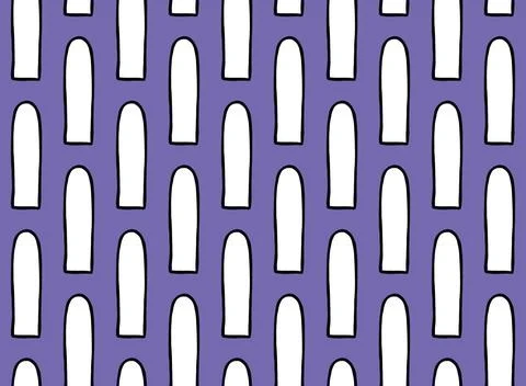Vector texture background, seamless pattern. Hand drawn, purple, black, white Stock-Illustration