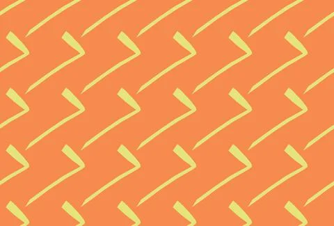 Vector texture background, seamless pattern. Hand drawn, orange, yellow color Stock Illustration